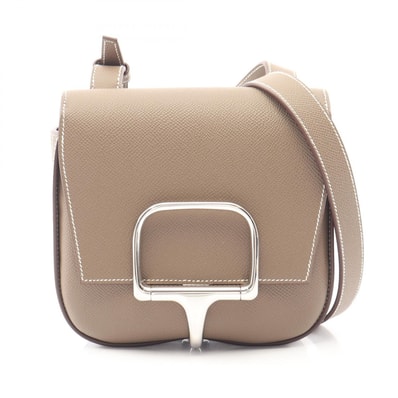 エルメス HERMES デッラ カヴァッレリア ミニ エトゥープ ショルダーバッグ バッグ レザー ヴォーエプソン ヴォーエプソン U刻印(2022年製造) レディース グレー系 【中古】