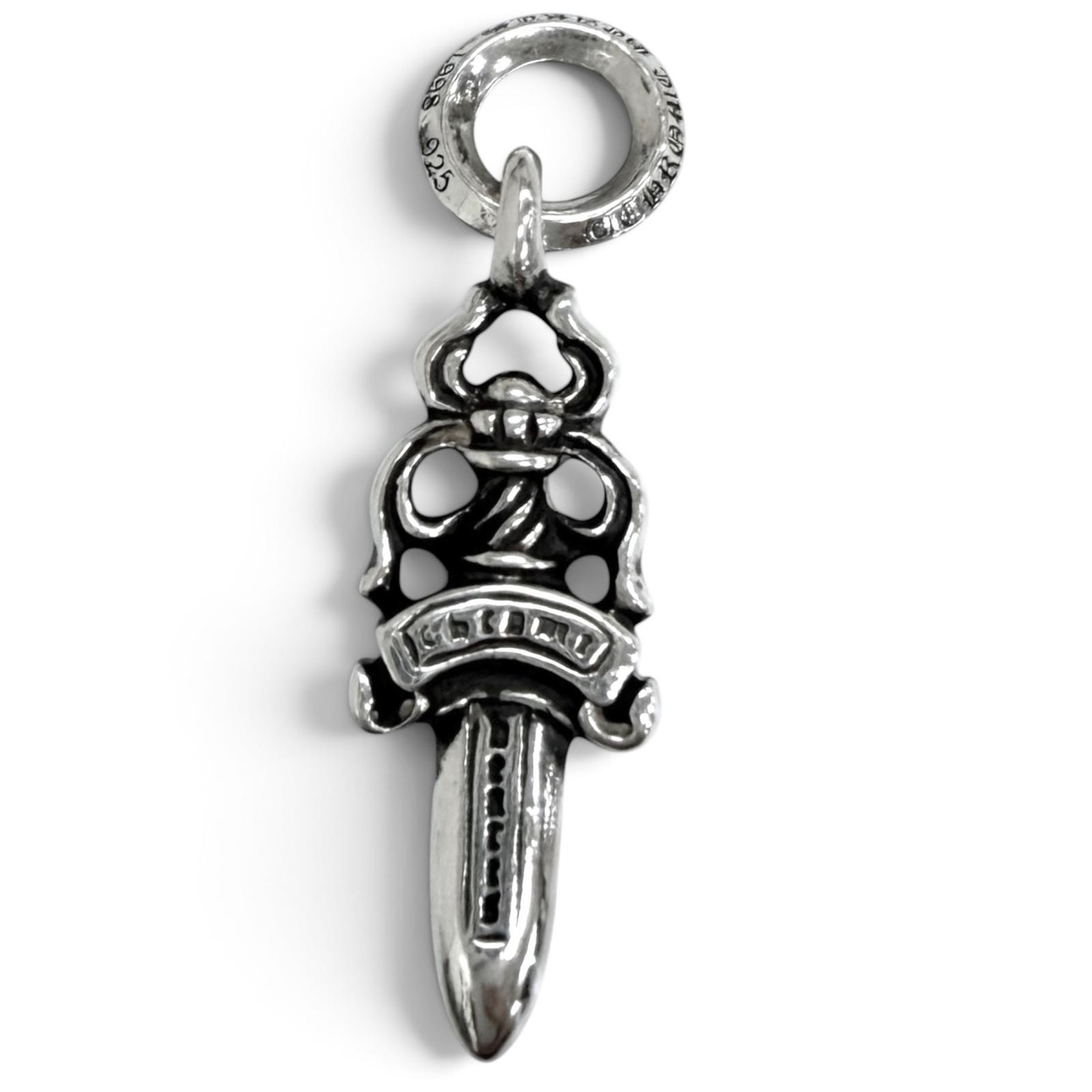 美品 クロムハーツ ペンダントトップ #5 DAGGER ダガー シルバー