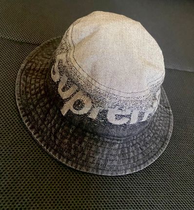 Supreme Fade Jacquard Denim Crusher "Black"