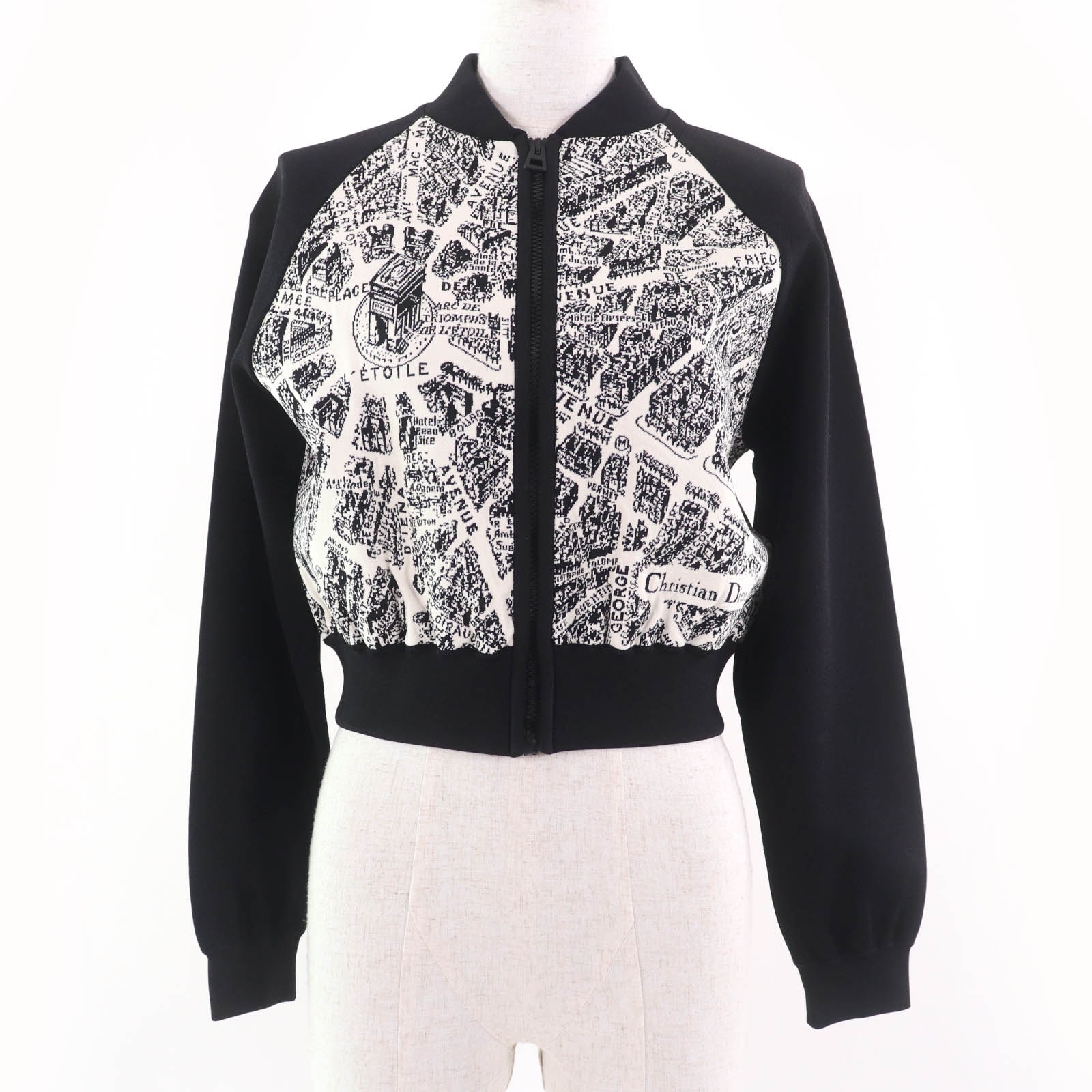 極美品 クリスチャンディオール
 カーディガン Plan de Paris ブラック レディース 40 324V50AM505