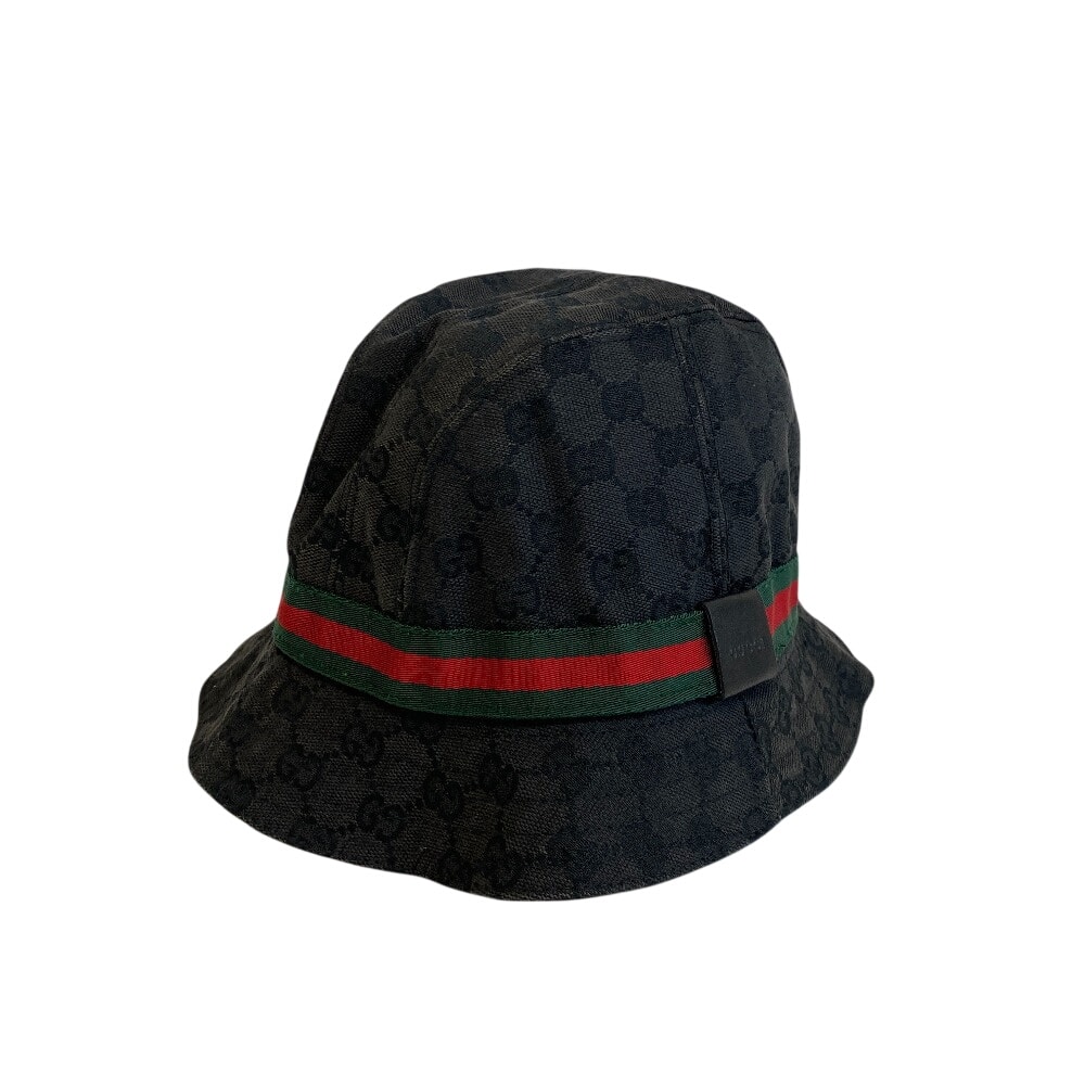 グッチ GUCCI ハット シェリー GG バケットハット ブラック