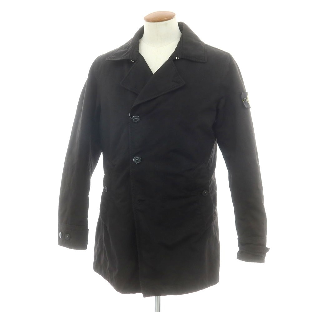 【中古】ストーンアイランド STONE ISLAND ポリエステルナイロン 中綿コート ブラック【サイズM】【メンズ】