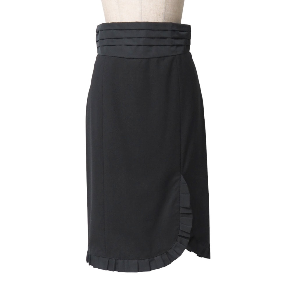 LOUIS VUITTON ルイ・ヴィトン スカート サイズ36 タイトスカート タック フリル ストレッチ フランス製 ブランド古着【中古】20251021/RA6204