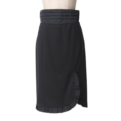 LOUIS VUITTON ルイ・ヴィトン スカート サイズ36 タイトスカート タック フリル ストレッチ フランス製 ブランド古着【中古】20251021/RA6204