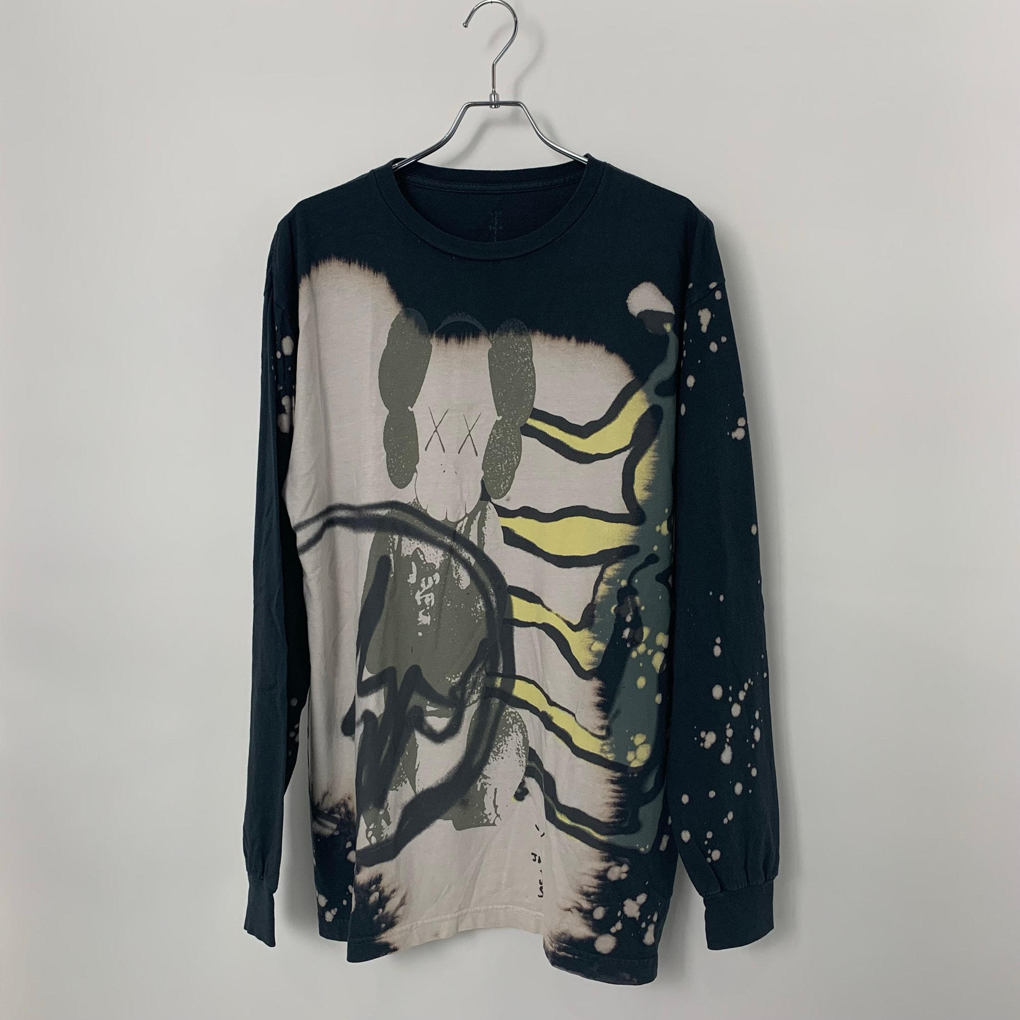 Travis Scott Cactus Jack x KAWS For Fragment L S Tee "Gray"