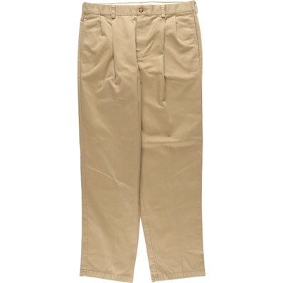 古着 エルエルビーン L.L.Bean NATURAL FIT ツータック チノパンツ メンズw36相当/eaa634900