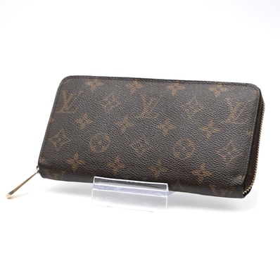 LOUIS VUITTON(ルイヴィトン)ジッピーウォレット モノグラム ラウンドファスナー長財布 ブラウン PVC レザー ゴールド金具 レディース メンズ ユニセックス M60017【中古】