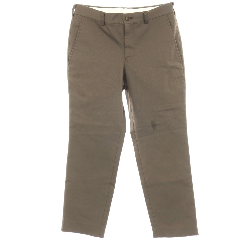 【中古】コムデギャルソン オムドゥ COMME des GARCONS HOMME DEUX 2017年春夏 ポリエステル カジュアルスラックスパンツ グレーブラウン【サイズS】【メンズ】