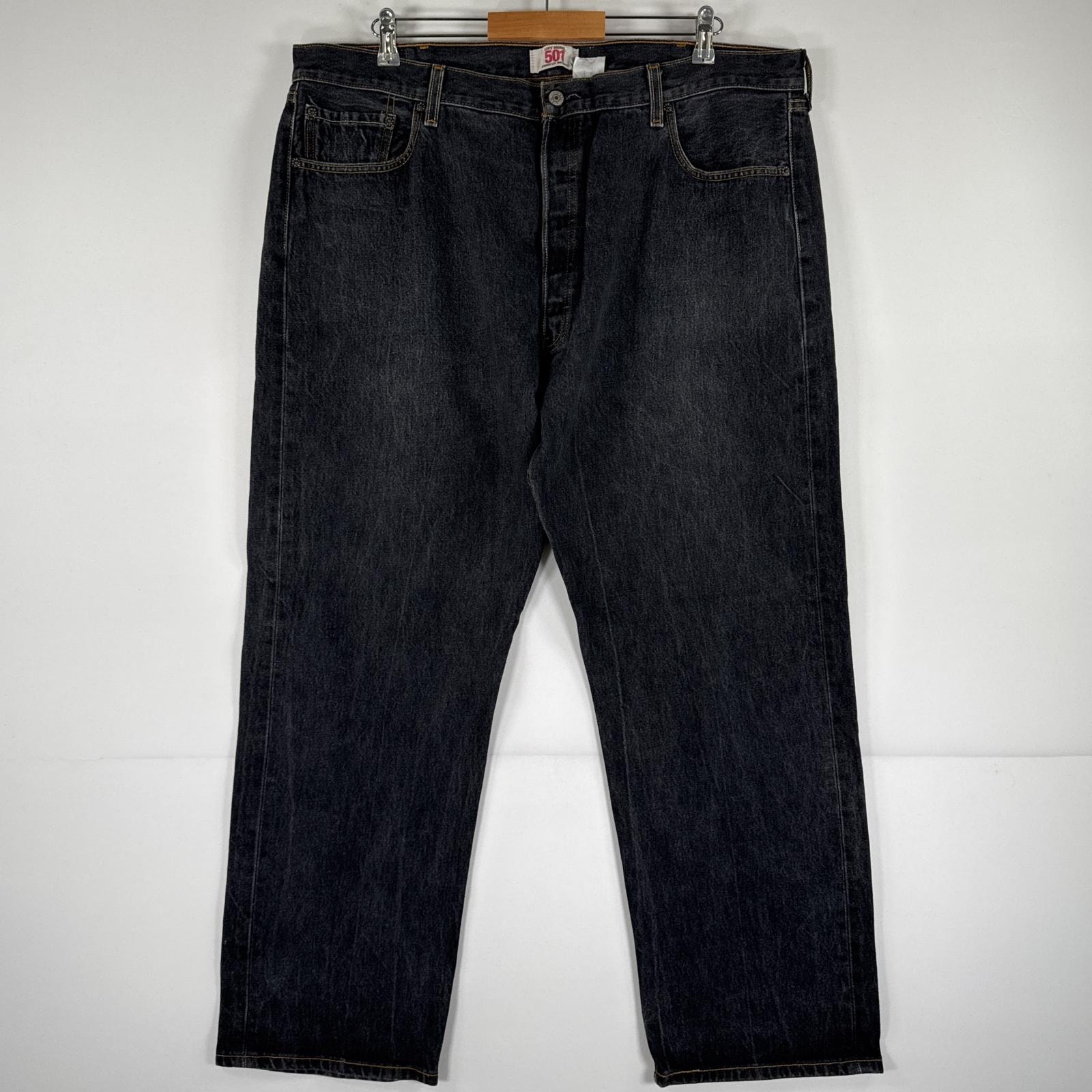 古着 リーバイス Levi's デニムパンツ 501 ジーパン ストレート 大きいサイズ ボタンフライ ジーンズ ビッグサイズ w44 L32 ブラック メンズ