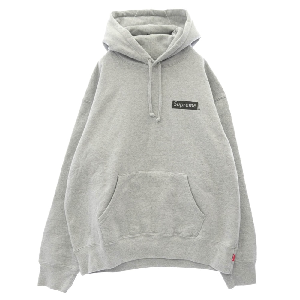 Supreme シュプリーム 23SS Fiend Hooded Sweatshirt フィーンド フーデッド スウェットシャツ フーディー パーカー グレー系 M【美品】【中古】
