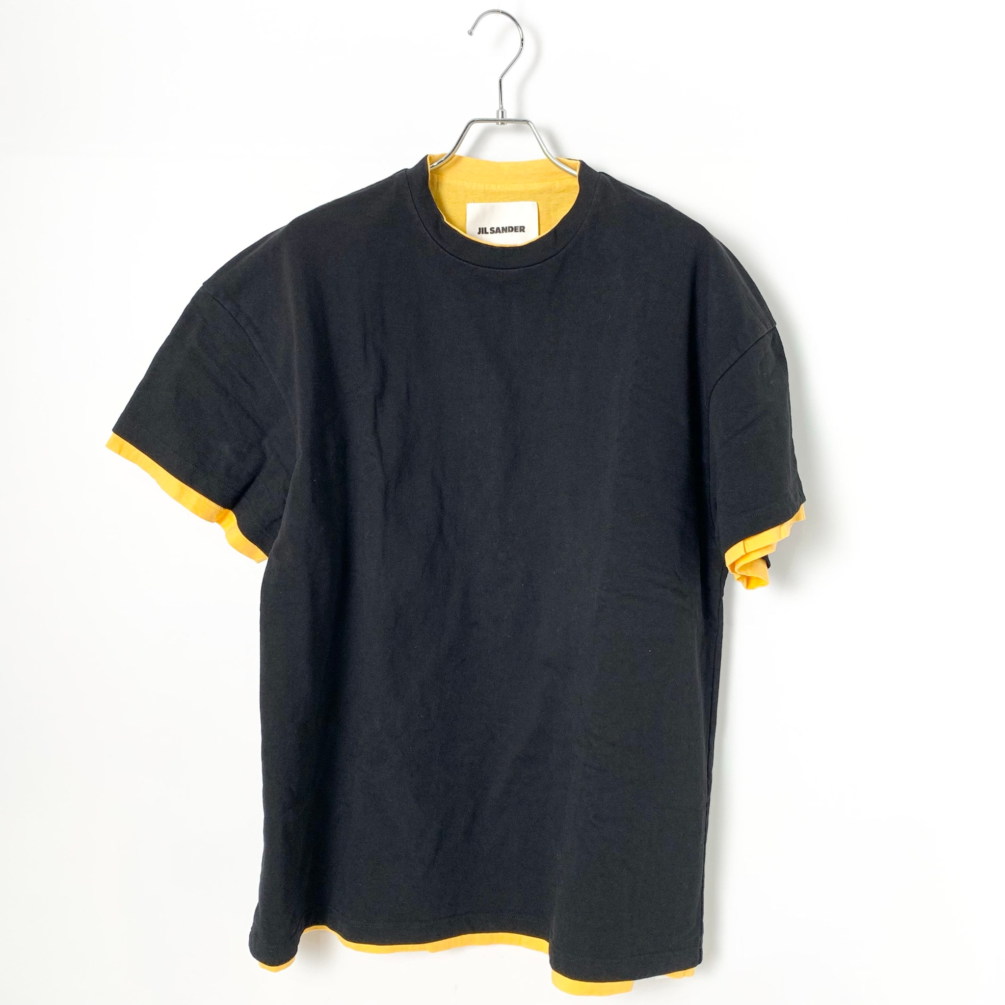 Jil Sander Double-layered T-shirt "Black/Yello"