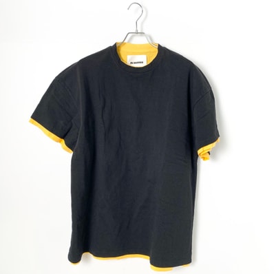 Jil Sander Double-layered T-shirt "Black/Yello"