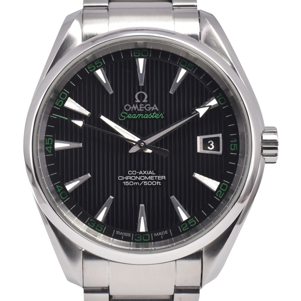オメガ OMEGA 231.10.42.21.01.001 シーマスター アクアテラ デイト CO-AXIAL 自動巻き メンズ 美品 保証書付き 腕時計 J#150545