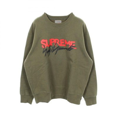 シュプリーム Supreme Supreme × YOHJI YAMAMOTO スウェット 衣料品 トップス コットン メンズ カーキ系 【中古】