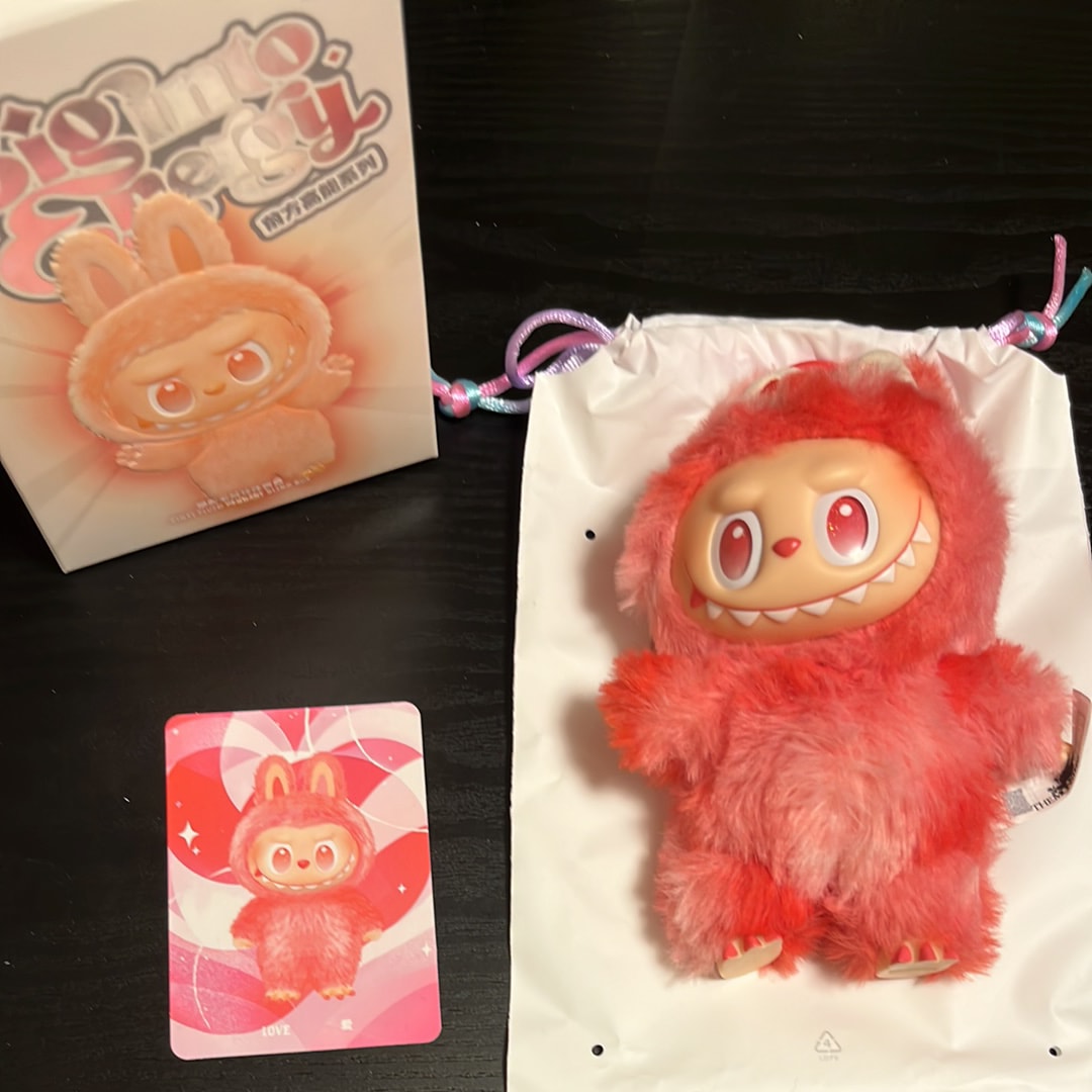 POP MART THE MONSTERS (LABUBU) Big into Energy Series Plush Pendant LOVE