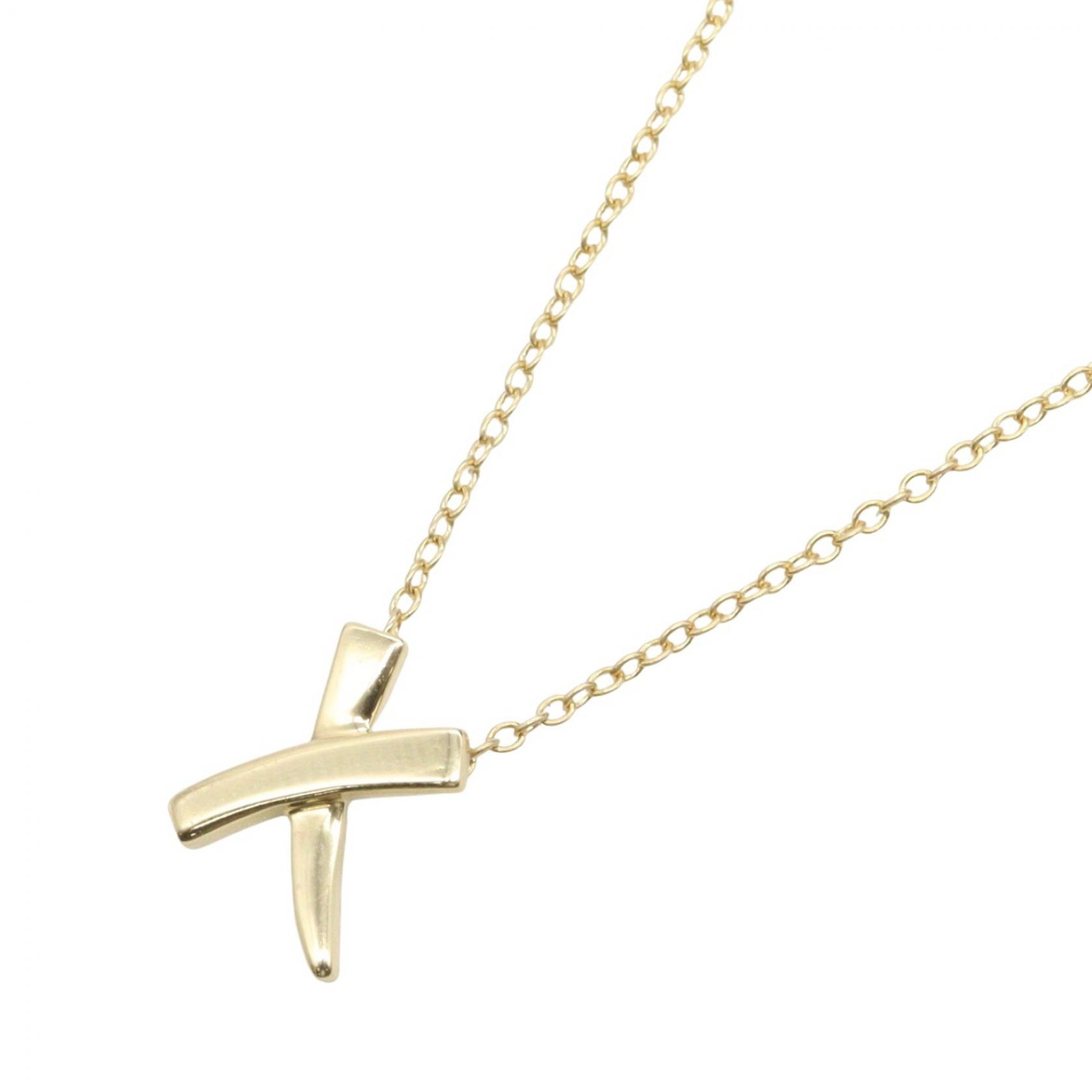 ティファニー TIFFANY&CO キス ネックレス ネックレス ジュエリー K18(イエローゴールド) レディース ゴールド系 【中古】