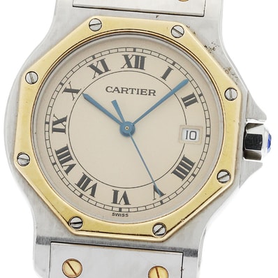 カルティエ サントスオクタゴン LM W2001583 メンズ 【中古】