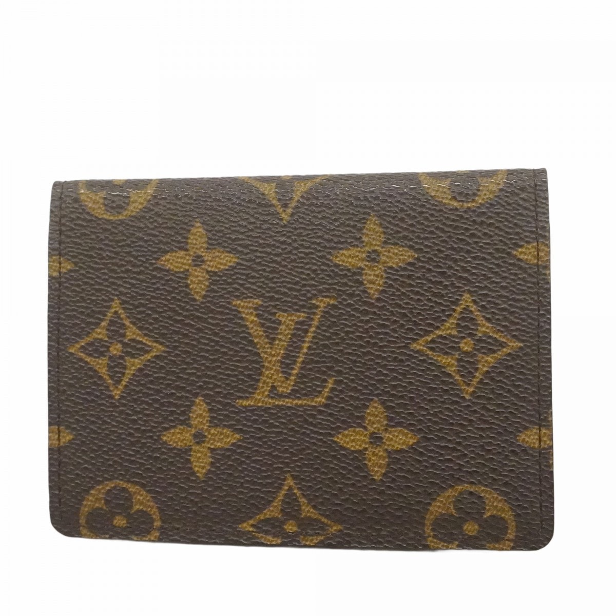 【6dc3366-k】ルイヴィトン パスケース モノグラム ポルト2カルトヴェルティカル M60533 ブラウン【中古】メンズ レディース ユニセックス