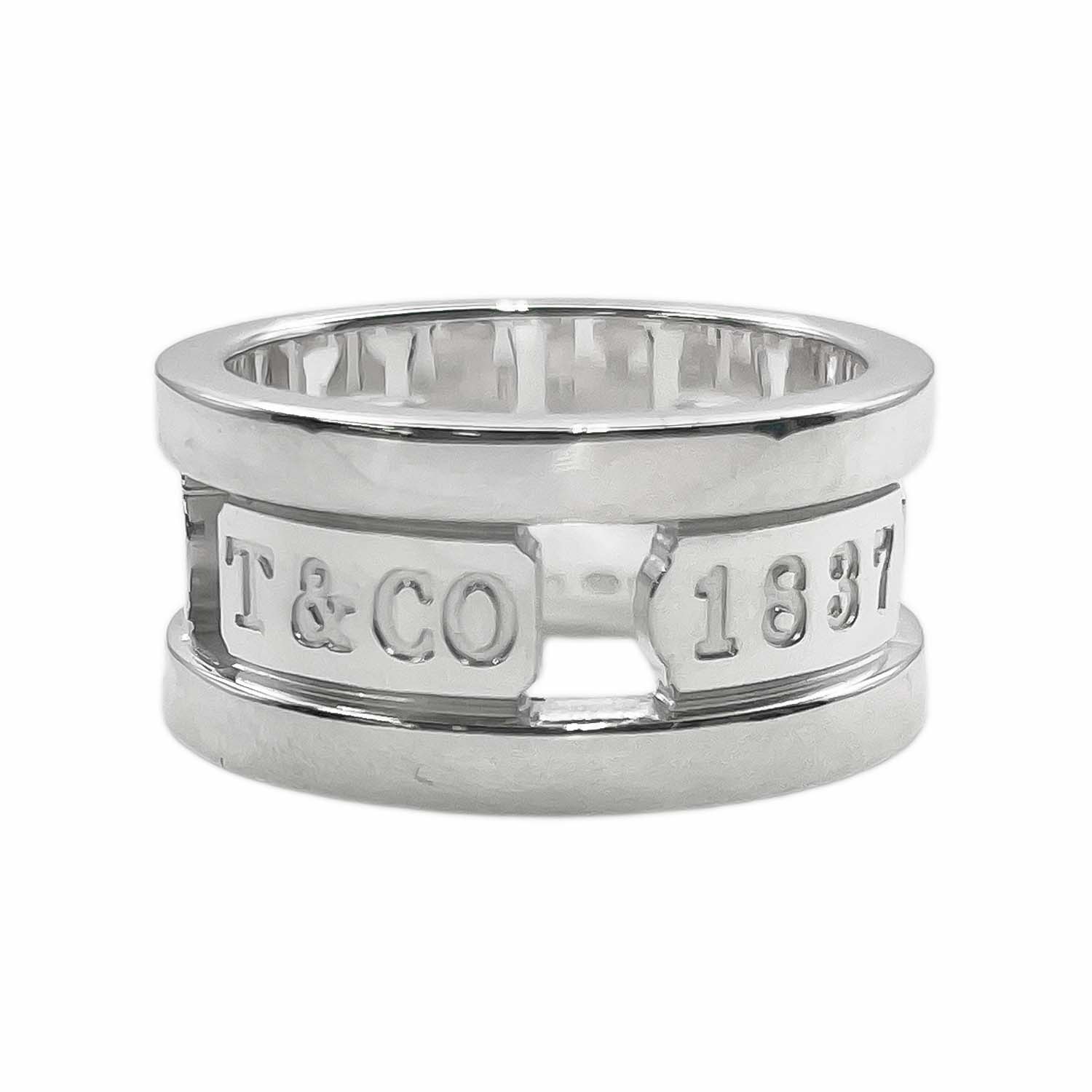 TIFFANY&Co. ティファニー 1837 エレメント リング・指輪
 SV925 9号 シルバー 新品仕上済 レディース
 【中古】