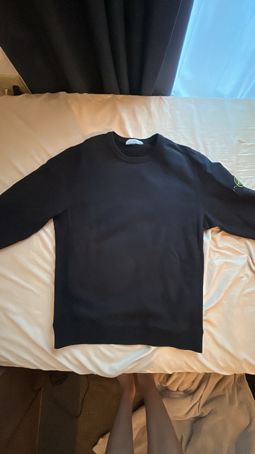 Stone Island Crewneck Sweatshirt with Logo "Black"