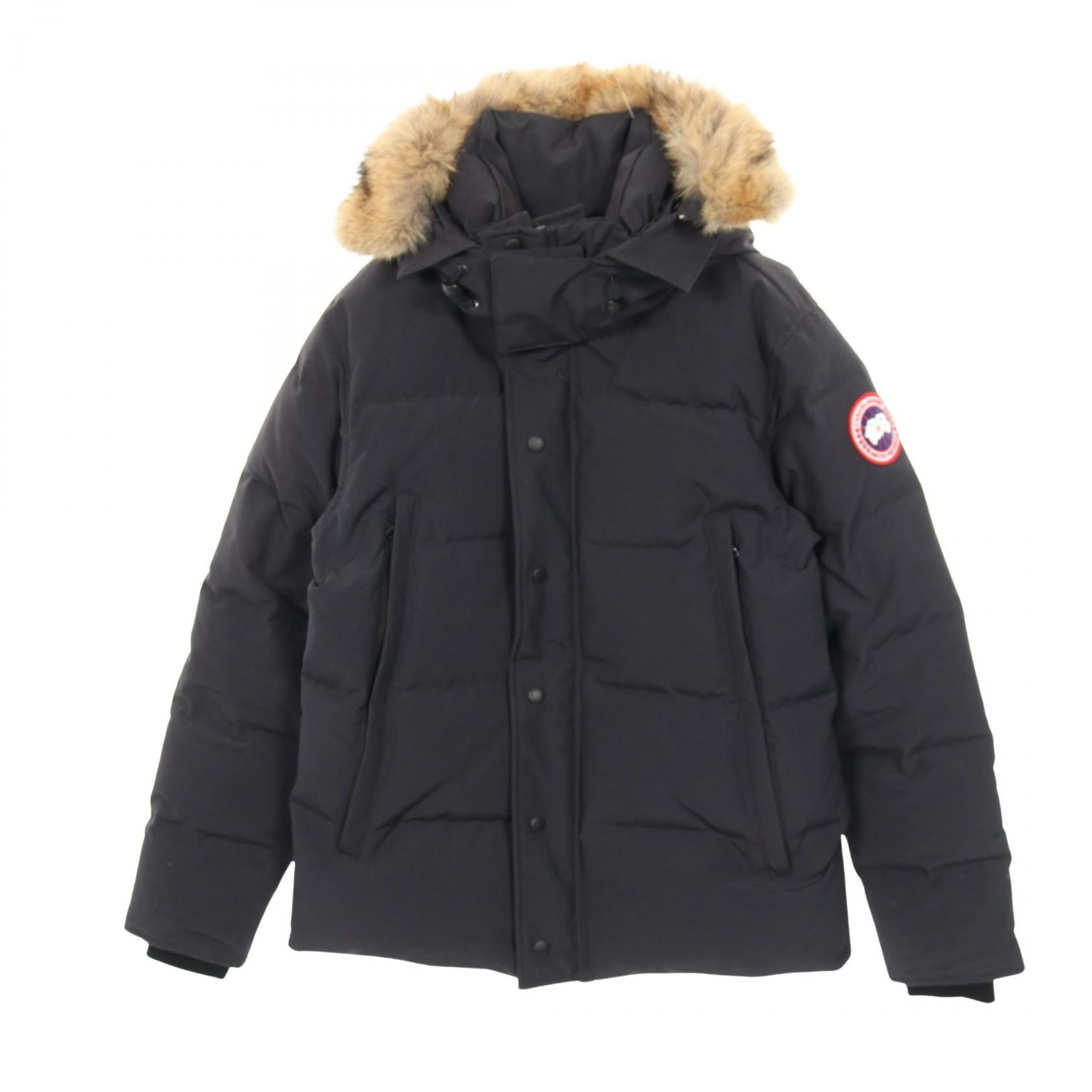 カナダグース CANADA GOOSE WYNDHAM PARKA ウィンダムパーカー ダウンジャケット 衣料品 アウター ポリエステル メンズ ネイビー系 3808MA 【中古】