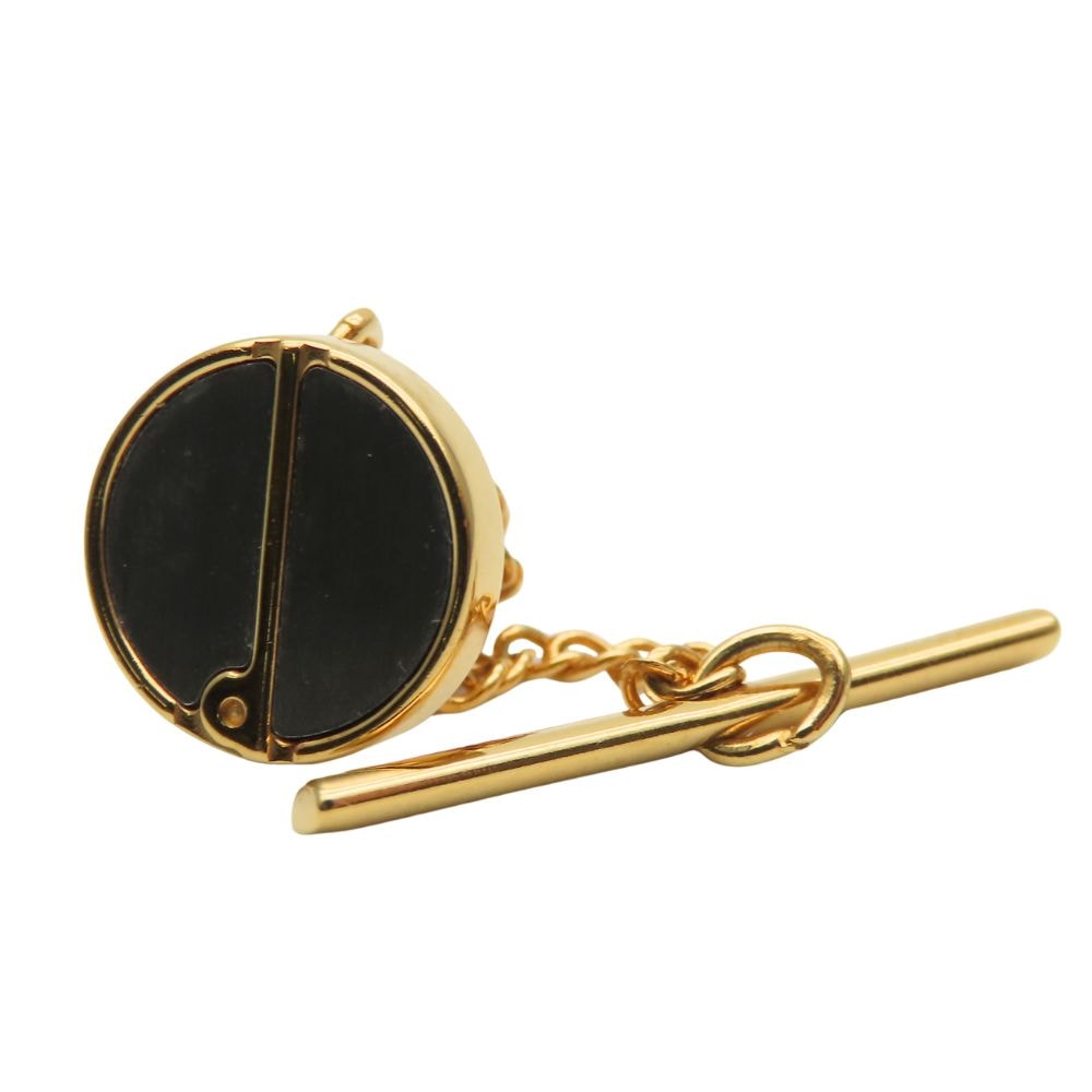 【中古】 ダンヒル タイピン メタル ゴールド ビジネス スーツ メッキ メンズ 男性 Dunhill