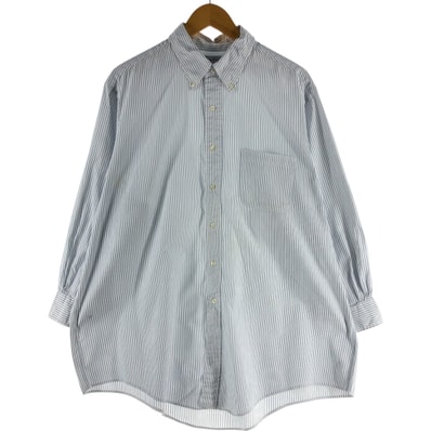 古着 ブルックスブラザーズ Brooks Brothers 長袖 ボタンダウンストライプシャツ USA製 メンズXL相当/eaa535512