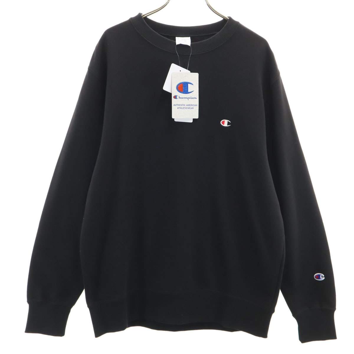 未使用 Champion チャンピオン 長袖 スウェット トレーナー L ブラック