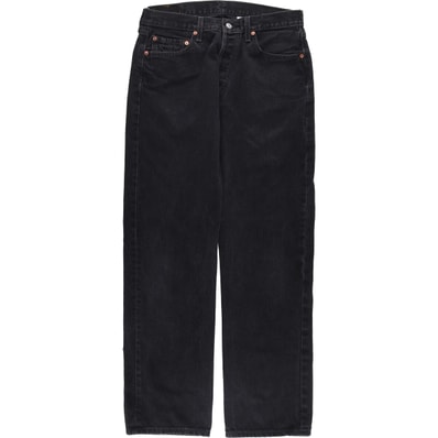 古着 リーバイス Levi's 501 ブラックデニム ストレートデニムパンツ メンズw34相当/eaa554409