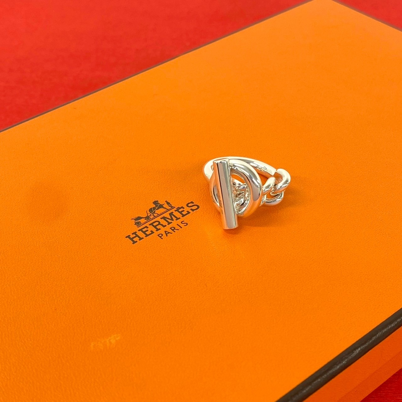 HERMES エルメス クロワゼット シルバー925 リング・指輪 15号 シルバー
 29405