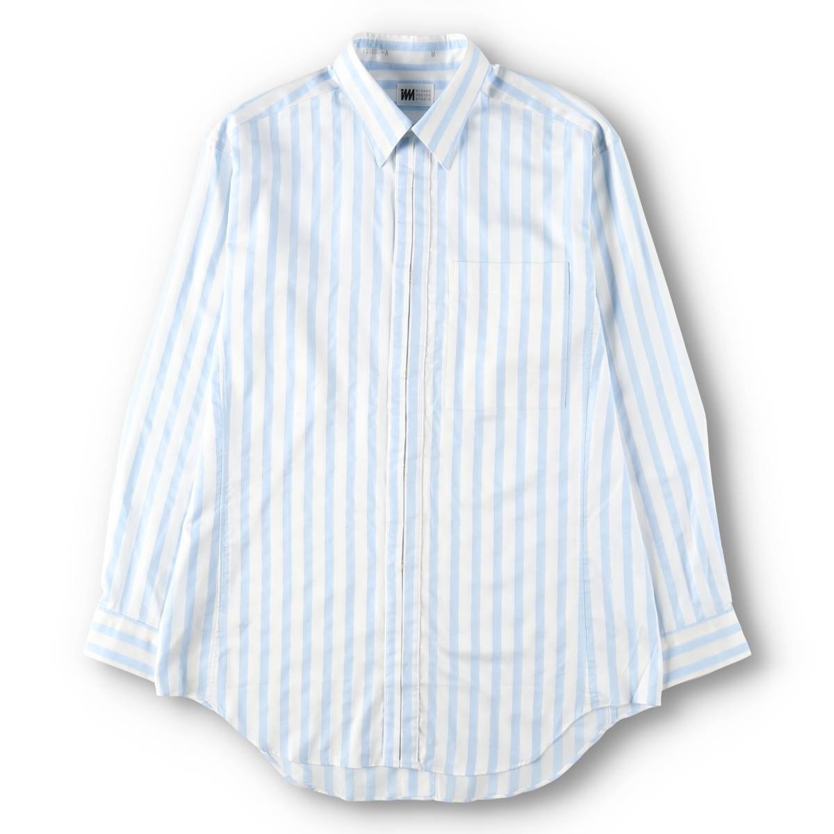 古着 80~90年代 イッセイミヤケ ISSEY MIYAKE IM PRODUCT 長袖 コットンストライプシャツ メンズM相当 ヴィンテージ/yaa000721