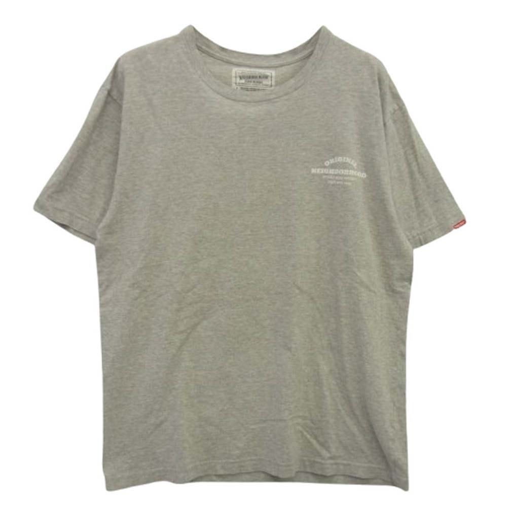 NEIGHBORHOOD ネイバーフッド Tシャツ ORIGINL NBHD プリント ショートスリーブ 半袖 Tシャツ グレー系 L【中古】