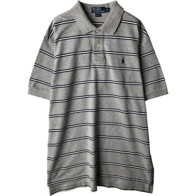 古着 ラルフローレン Ralph Lauren POLO by Ralph Lauren 半袖 ボーダー ポロシャツ メンズXL相当/eaa637468