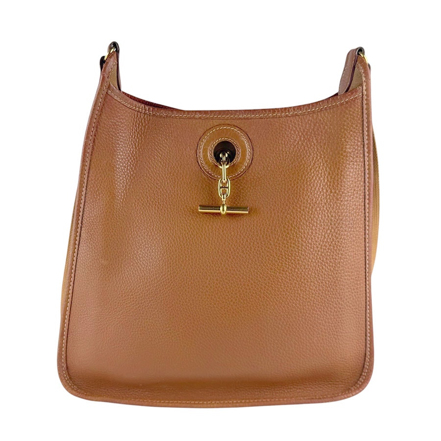 エルメス HERMES ショルダーバッグ ヴェスパPM トリヨンクレマンス ゴールド ゴールド ユニセックス【中古】 z9640