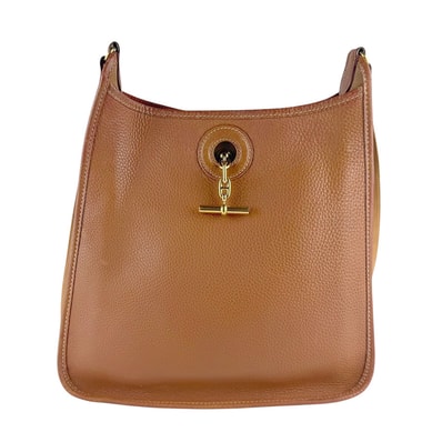 エルメス HERMES ショルダーバッグ ヴェスパPM トリヨンクレマンス ゴールド ゴールド ユニセックス【中古】 z9640