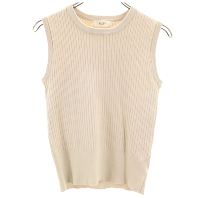 BEAMS HEART ビームスハート ノースリーブ セーター M ベージュ ニット