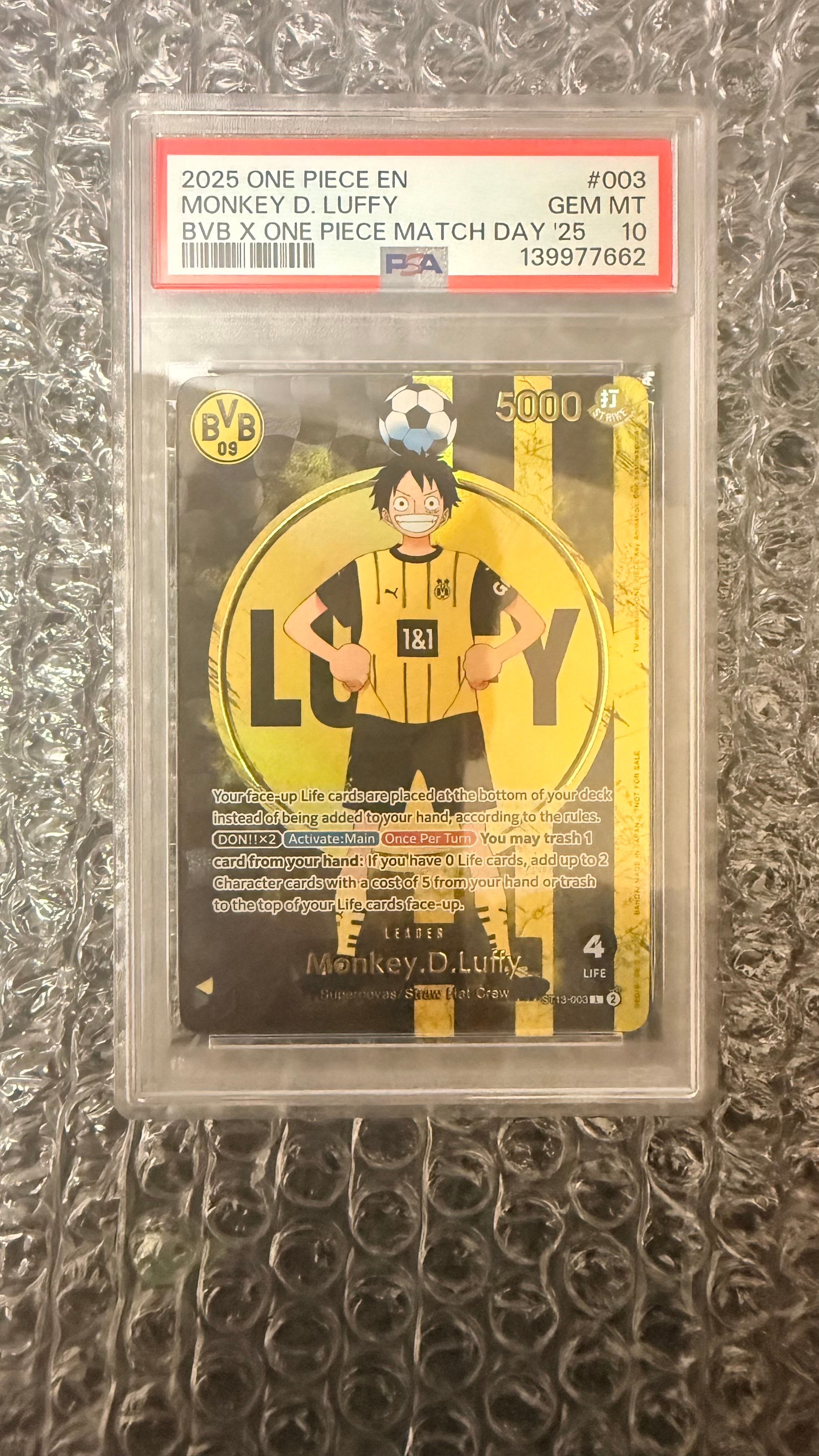 モンキー・D・ルフィ L [ST13-003]【英語版】(プロモーションカード「ボルシアドルトムント × ONE PIECE マッチデー 2025」)