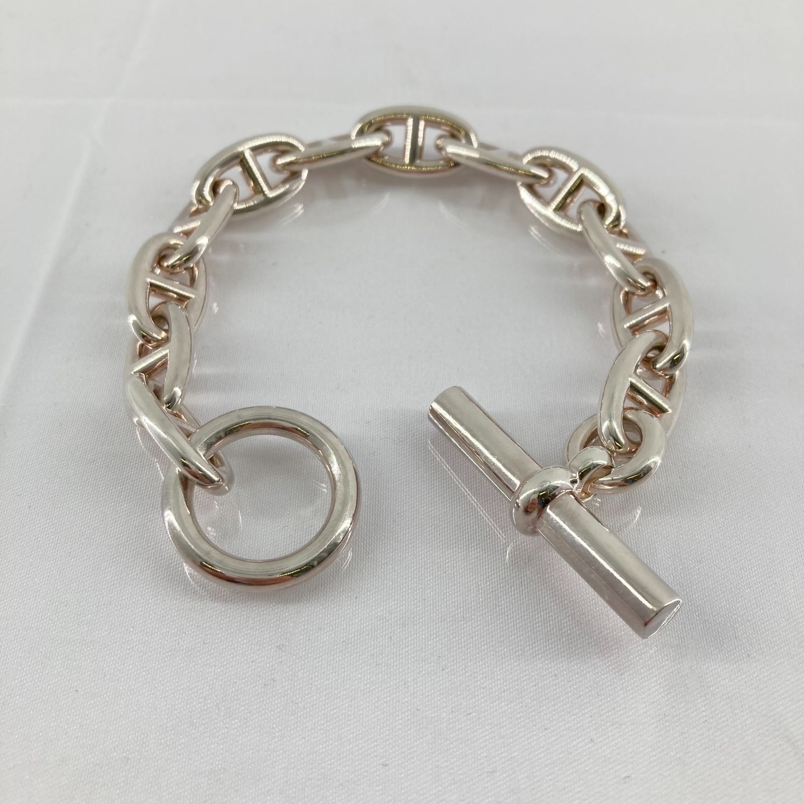 HERMES(エルメス) シェーヌダンクル GM 12コマ Ag925 重量約69.3g シルバー