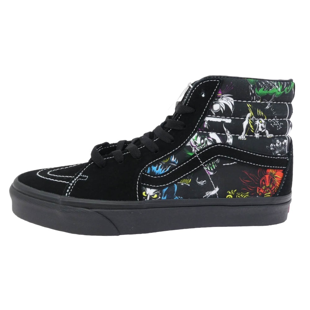 VANS バンズ スニーカー VN000BW7BMB × Disney Villains 100 Villains Multi Sk8-Hi スケートハイ ディズニー 100 ヴィランズ マルチ ハイカット スニーカー 27cm【新古品】【未使用】【中古】