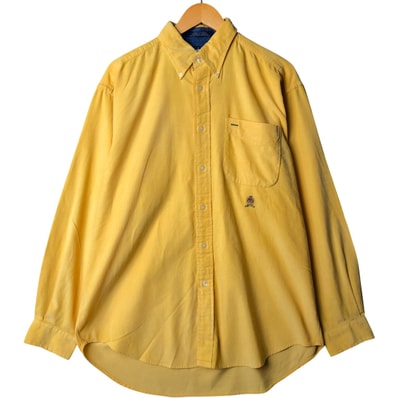 古着 90年代~ トミーヒルフィガー TOMMY HILFIGER 長袖 ボタンダウン コーデュロイシャツ メンズM相当 ヴィンテージ/eaa545400