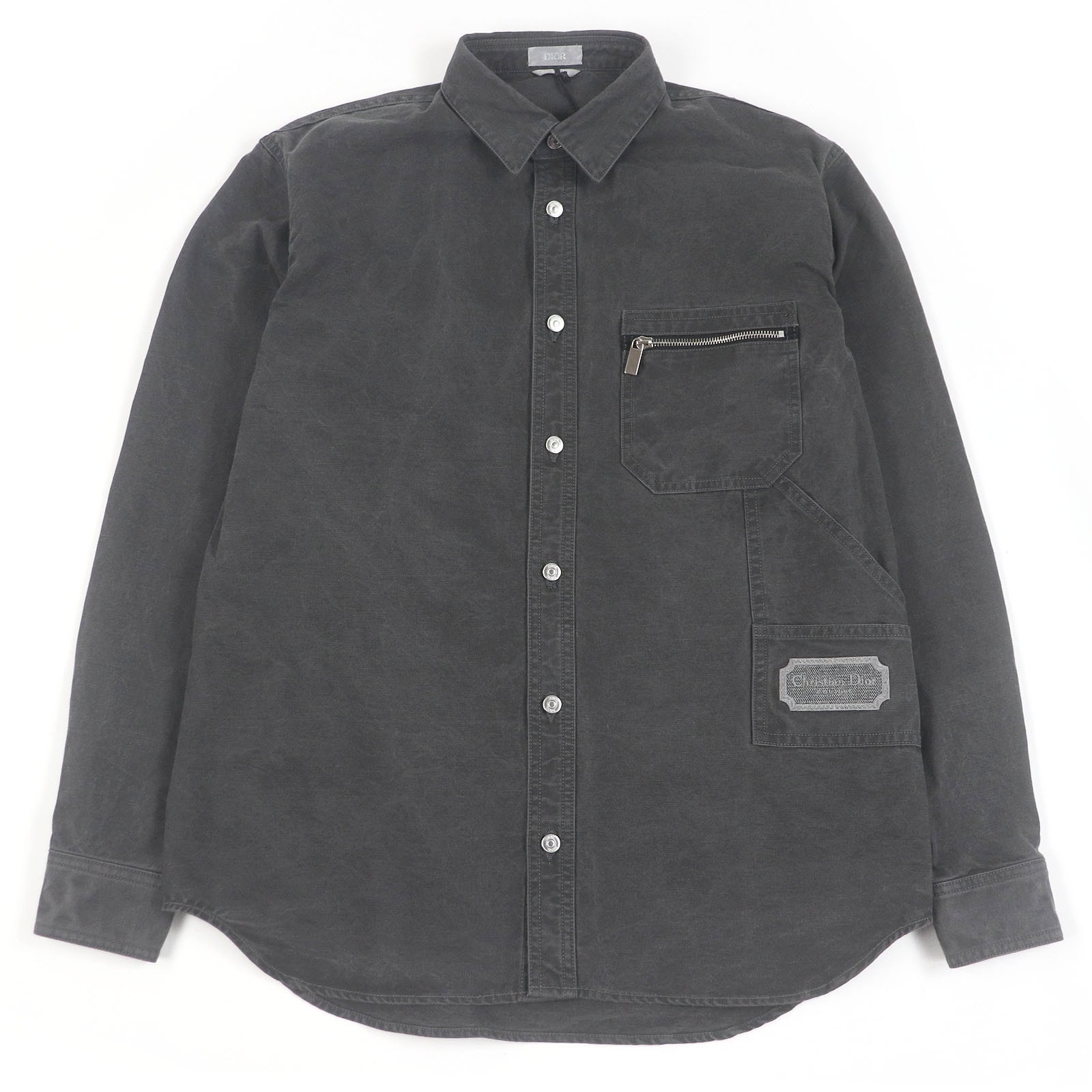 未使用品 ディオール オム
 長袖シャツ グレー メンズ 39 383D587AY520