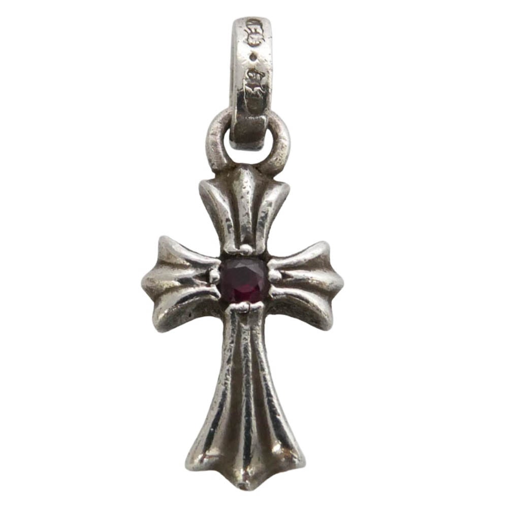 CHROME HEARTS クロムハーツ(原本有) CRS BBY FAT RUBY ベイビーファット 1ルビー ペンダントトップ シルバー系【中古】