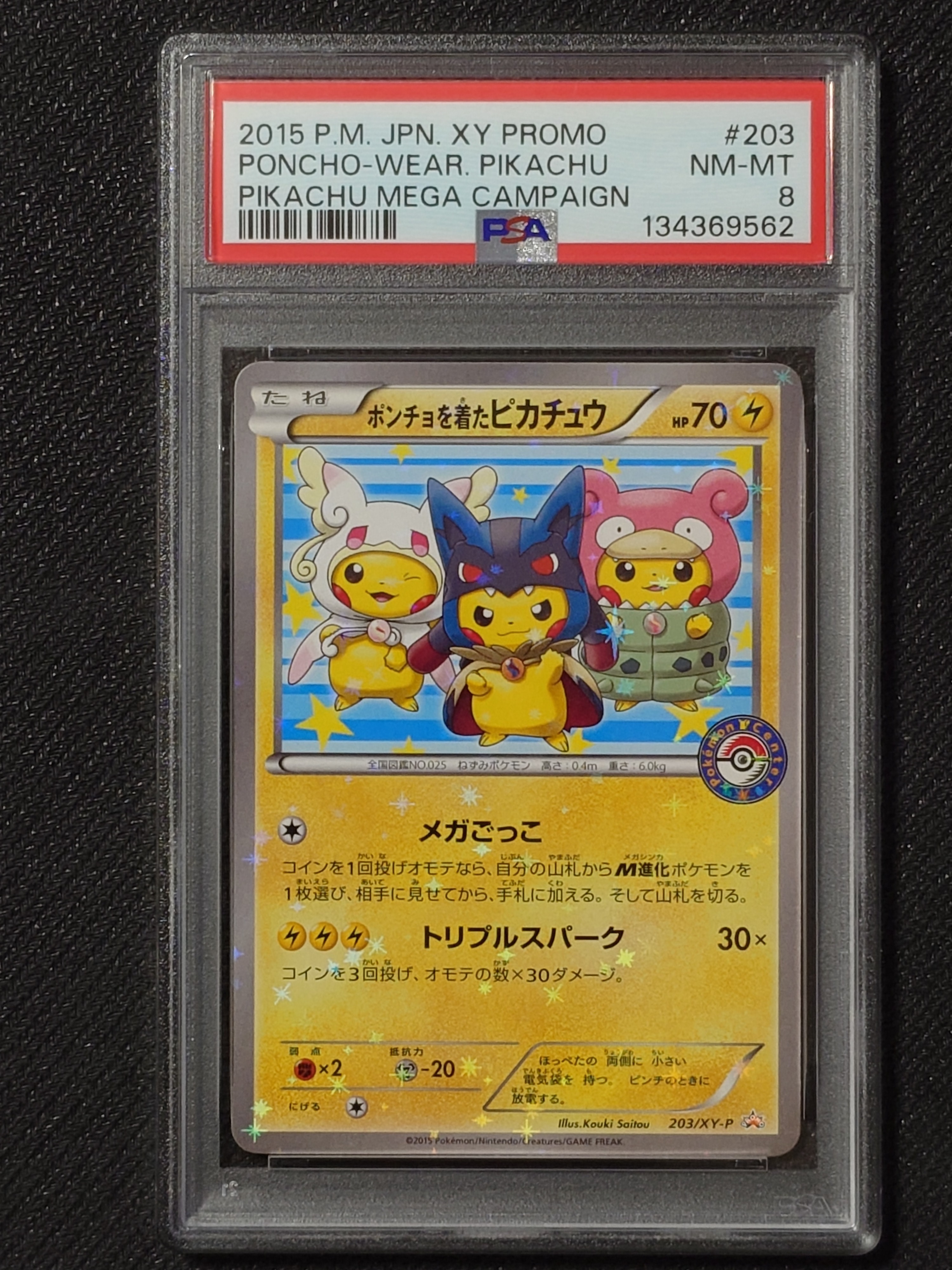 ポンチョを着たピカチュウ: プロモ (ポンチョピカチュウ) [XY-P 203/XY-P](プロモーションカード「XY-P」)