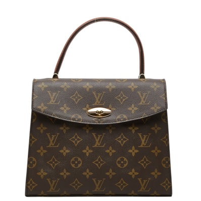 ルイ ヴィトン モノグラム マルゼルブ ハンドバッグ M51379 ブラウン PVC レザー レディース LOUIS VUITTON 中古