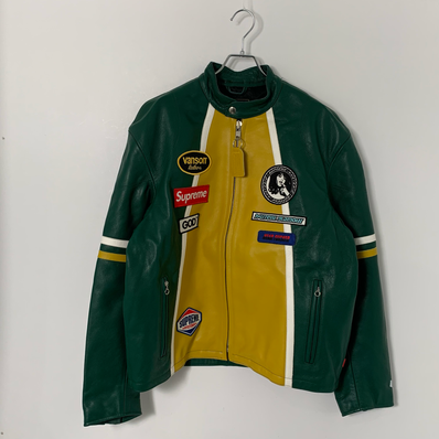 Supreme x HYSTERIC GLAMOUR Vanson Leather Jacket "Green"