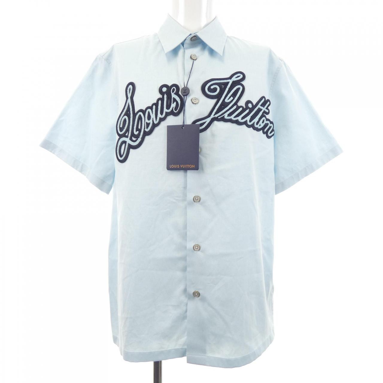 ルイヴィトン LOUIS VUITTON エンブロイダードショートスリーブコットンシャツ HRS14WJXU S/Sシャツ
