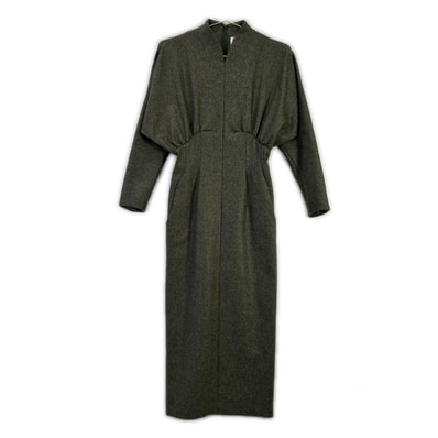 マメクロゴウチ NM22FW-DR052 Melange Flannel Dress 1