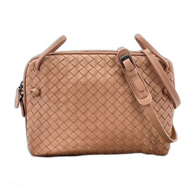 ボッテガヴェネタ BOTTEGAVENETA イントレチャート ショルダーバッグ レザー【中古】