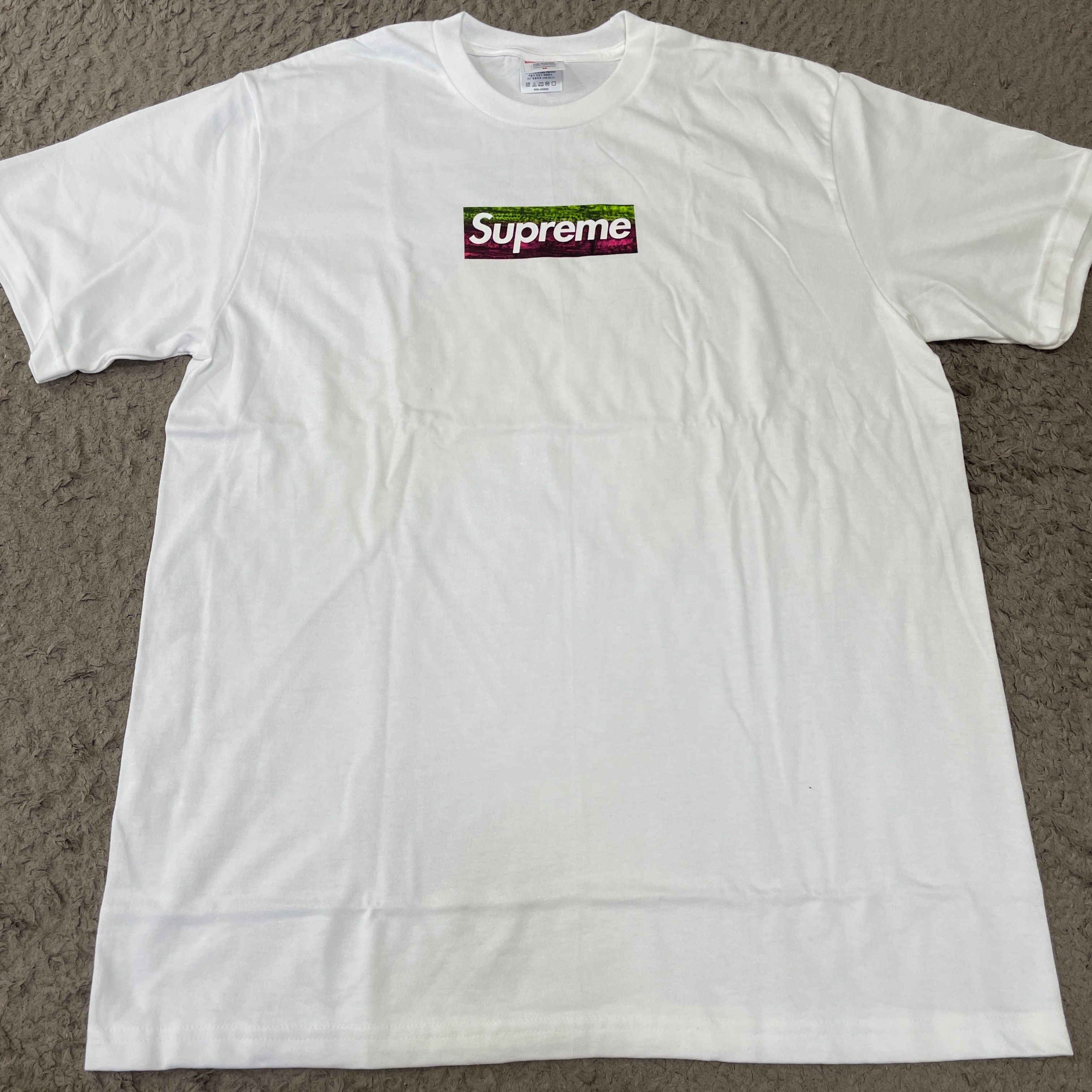 Supreme Los Angeles Fire Relief Box Logo Tee "White"