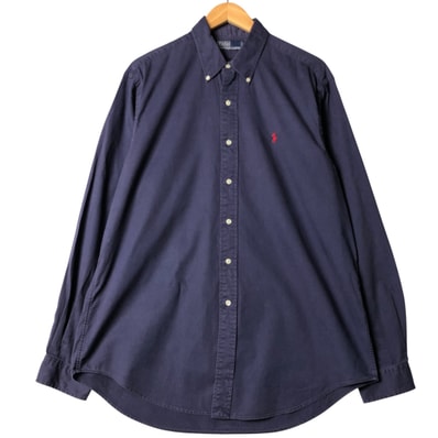 古着 ラルフローレン Ralph Lauren POLO by Ralph Lauren 長袖 ボタンダウンシャツ メンズXL相当/eaa586810